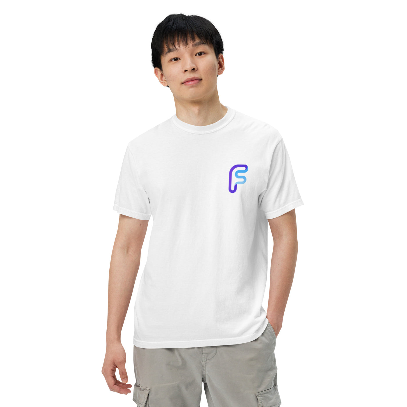 Fundstrat | White Classic Logo T-Shirt + Color Logo
