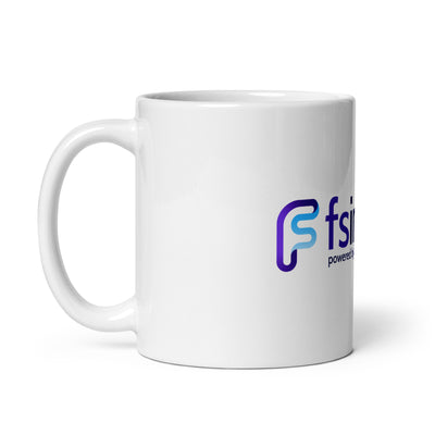 FS Insight | White Classic Coffee Mug + Color Logo